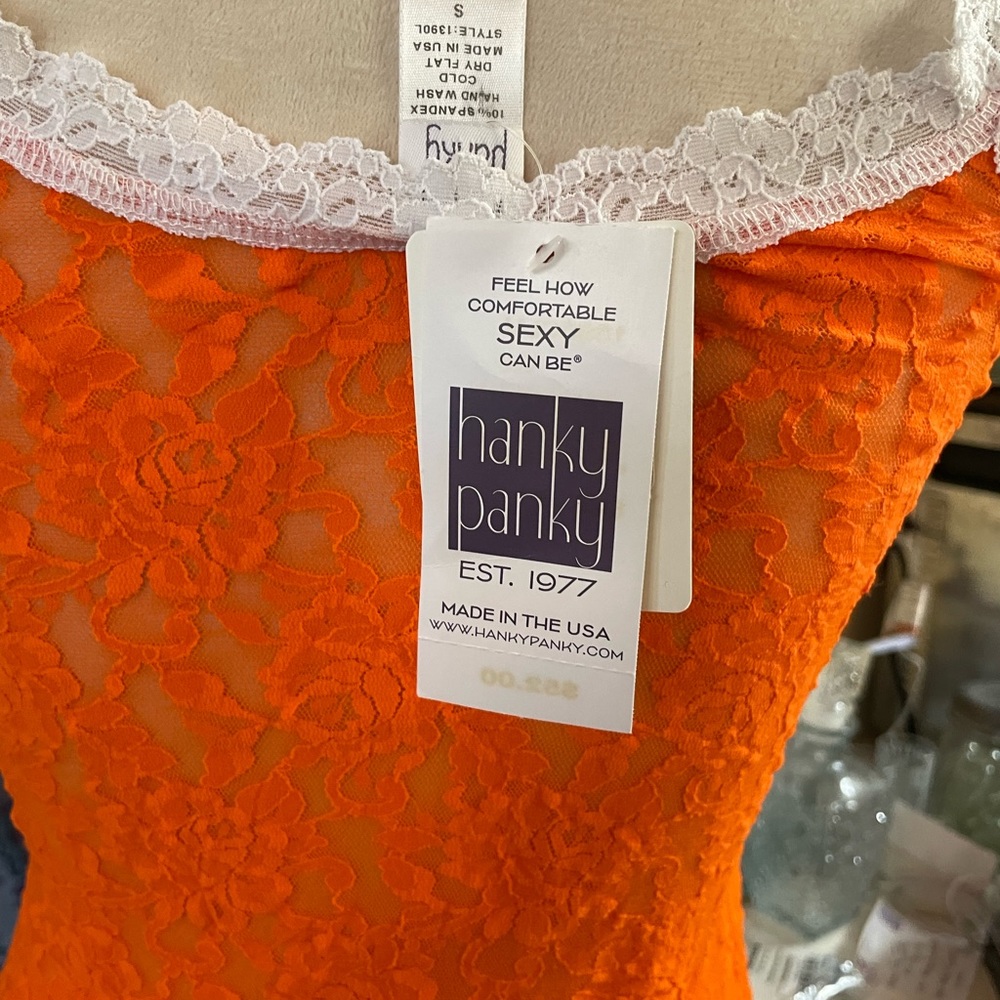 NWT Clemson University Lace Tank with Silver Paw Collegiate Product Orange New